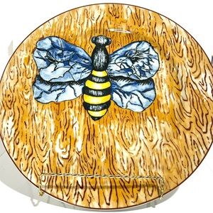 Rosenthal Limited Edition Numbered Bee on Wood Plate - Vintage 1990-99